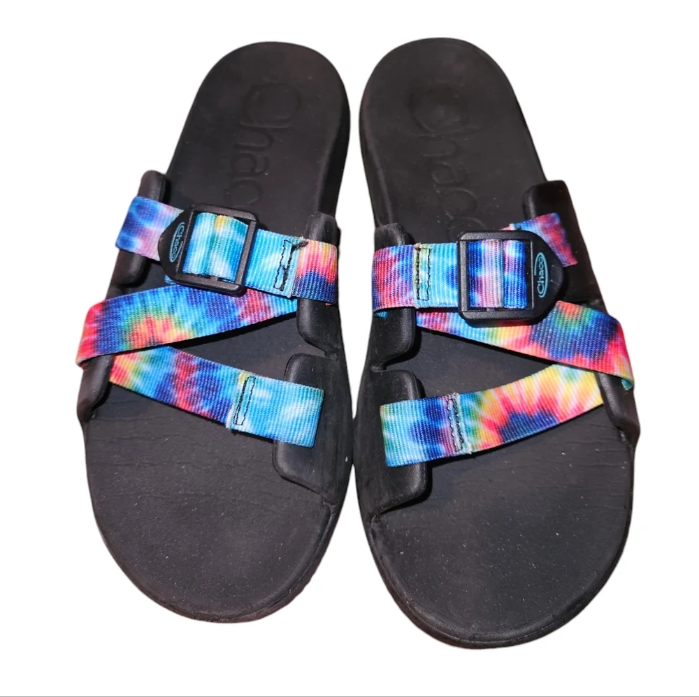 Choco Chillos Tie Dye Slides